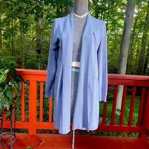 Lomtelle gray long sleeve cardigan (large)